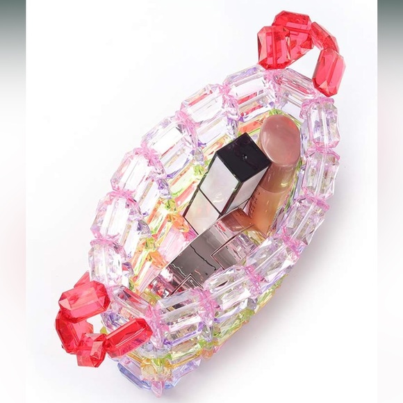 Candy Rainbow Beaded Purse - Picture 4 of 5